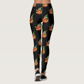 Grappige trotse brandweerman chili in brand geeft leggings (Achterkant)