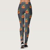 Grappige trotse brandweerman chili in brand geeft  leggings (Achterkant)