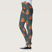 Grappige trotse brandweerman chili in brand geeft  leggings (Links)