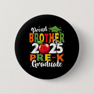 Grappige trotse broer van een Cl van 2025 Pre-k af Ronde Button 5,7 Cm