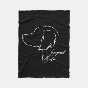 Grappige trotse Epagneul Breton profiel hond moede Fleece Deken