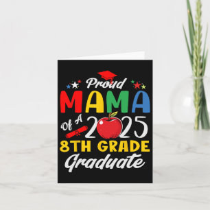 Grappige trotse mama van eindexamenklas 2025 8e kl kaart