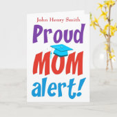 Grappige trotse moeder Afstuderen gefeliciteerd Kaart (Gele Bloem)