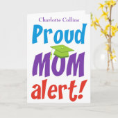 Grappige trotse moeder Afstuderen gefeliciteerd Kaart (Gele Bloem)