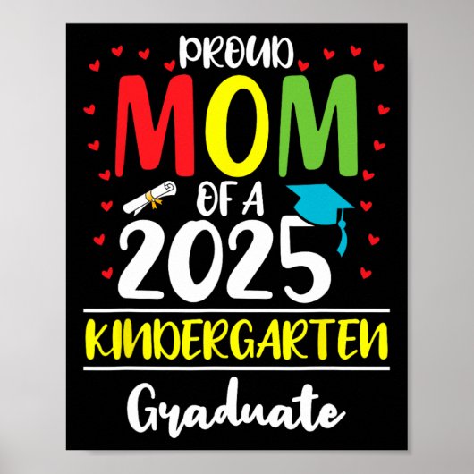 Grappige trotse moeder van een CL van 2025 kleuter Poster (Voorkant)
