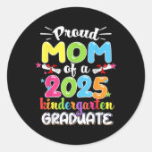 Grappige trotse moeder van een CL van 2025 kleuter Ronde Sticker (Voorkant)
