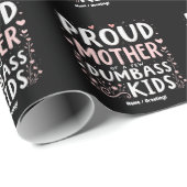 Grappige trotse moeder van een paar slimme Kindere Cadeaupapier (Rol Hoek)