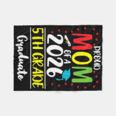 Grappige trotse moeder van eindexamenklas 2026 afg fleece deken (Voorkant (Horizontaal))
