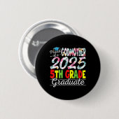 Grappige trotse peetmoeder van een Cl van 2025 5e Ronde Button 5,7 Cm (Voorkant /achterkant)