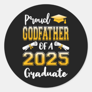 Grappige trotse peetvader van een CL van 2025 Afst Ronde Sticker