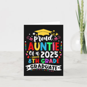 Grappige trotse tante van een CL van 2025 8e klas  Kaart