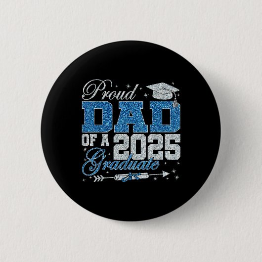 Grappige trotse vader van een afgestudeerde in 202 ronde button 5,7 cm (Voorkant)