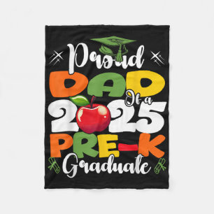 Grappige trotse vader van een Cl van 2025 Pre-k af Fleece Deken