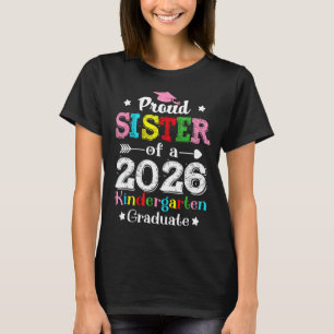 Grappige trotse zus van een kleuterklas eindexamen t-shirt
