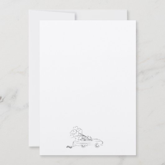 Grappige Trouw Uitnodiging  (Achterkant)