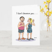 Grappige trouwdag kaart (Gele Bloem)