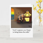 Grappige trouwdag kaart voor haar (Gele Bloem)