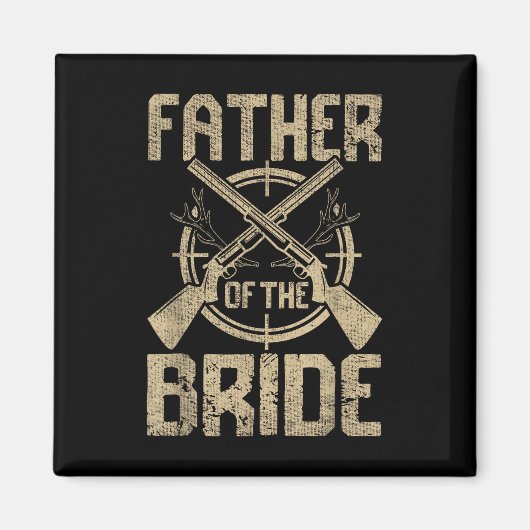 Grappige Trouwdag Vader Van De Bruid Jacht  Magneet (Voorkant)