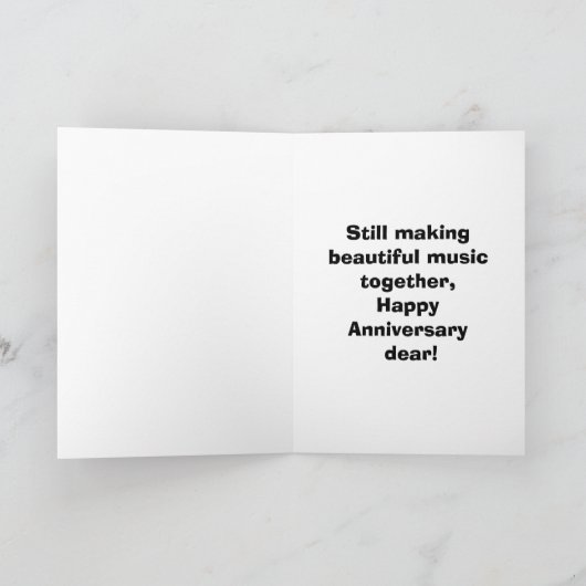 Grappige trouwdagkaart "Spectickles" Kaart (Binnen)