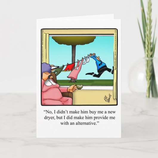 Grappige trouwdagkaart voor hen kaart (Voorkant)