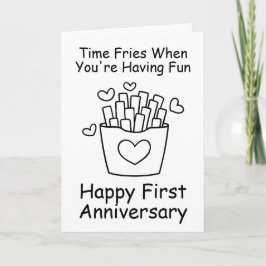 Grappige trouwdagkaartjes voor de eerste verjaarda kaart