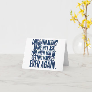 Grappige trouwerij felicitaties met de verloving g kaart