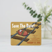 Grappige Trouwkaart - Bewaar de Datum Save The Date (Staand voorkant)