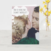 Grappige trouwkaart voor een stel dat online is sa kaart (Gele Bloem)