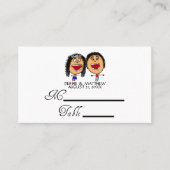 Grappige trouwkaarten plaatskaartje (Voorkant)