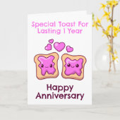 Grappige trouwkaarten voor de eerste verjaardag va kaart (Gele Bloem)