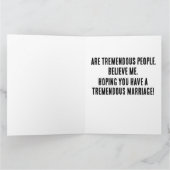 GRAPPIGE TROUWKAARTEN VOOR DONALD TRUMP FELICITATI KAART (Binnen)