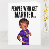 GRAPPIGE TROUWKAARTEN VOOR DONALD TRUMP FELICITATI KAART (Gele Bloem)