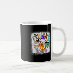 Grappige truc of tanden tandheelkundige instant ta koffiemok