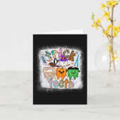 Grappige truc of tanden Tandheelkundige onmiddelli Kaart (Gele Bloem)