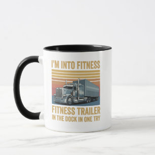 Grappige Trucker Pun Fitness Hele Aanhangwagen in  Mok
