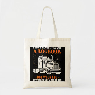 Grappige Trucker Semi Truck Driver Tractor Rijden  Tote Bag