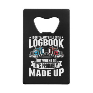 Grappige Trucker Trucking Humor Tractor Trailer Tr Creditkaart Flessenopener