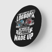 Grappige Trucker Trucking Humor Tractor Trailer Tr Ronde Klok (Hoek)