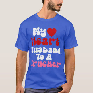 Grappige Trucker vrouwen ontwerp hart man Humor T-shirt