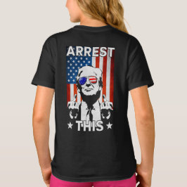 Grappige Trump 2024 arresteren deze Amerikaanse vl T-shirt