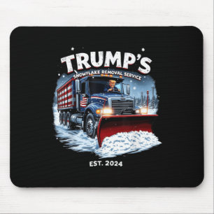 Grappige Trump 2024 Overwinning Sneeuwvlok Verwijd Muismat