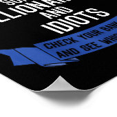 Grappige Trump-aanhangers idioten en miljardairs Poster (Hoek)