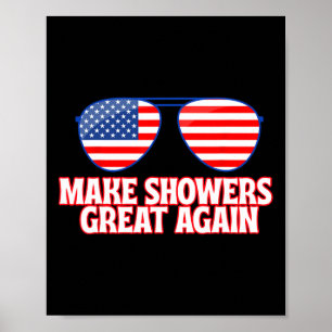 Grappige Trump Amerika 2025 Grappige Douches Meme Poster