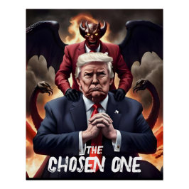 Grappige Trump Antichrist koos een Perfect Poster