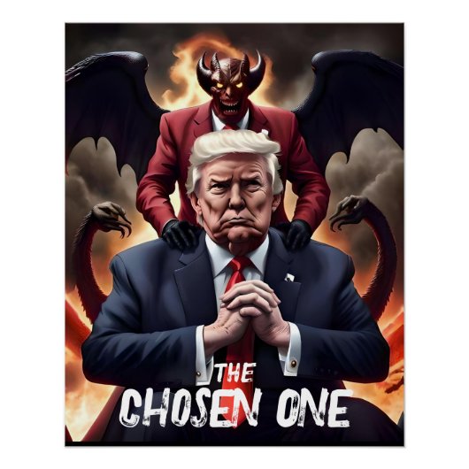 Grappige Trump Antichrist koos een Perfect Poster (Voorkant)