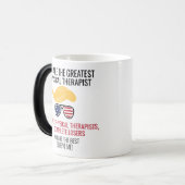 Grappige Trump beste fysiotherapeut Magische Mok (Voorkant links)