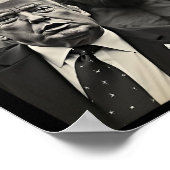 Grappige Trump Bigfoot-selfie met UFO's Weird Alie Poster (Hoek)