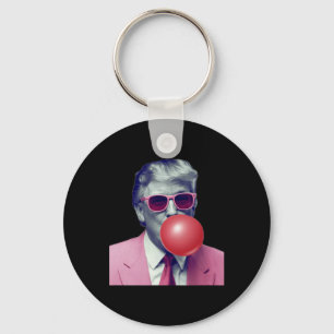 Grappige Trump Bubble Gum Yum Cadeaus Sleutelhanger