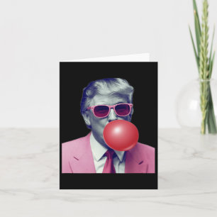 Grappige Trump Bubble Gum Yum Gifts Kaart