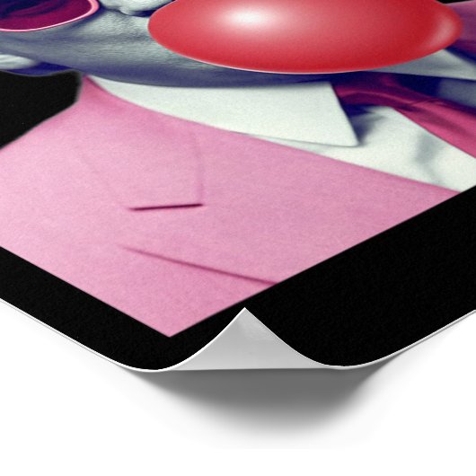 Grappige Trump Bubble Gum Yum Gifts Poster (Hoek)